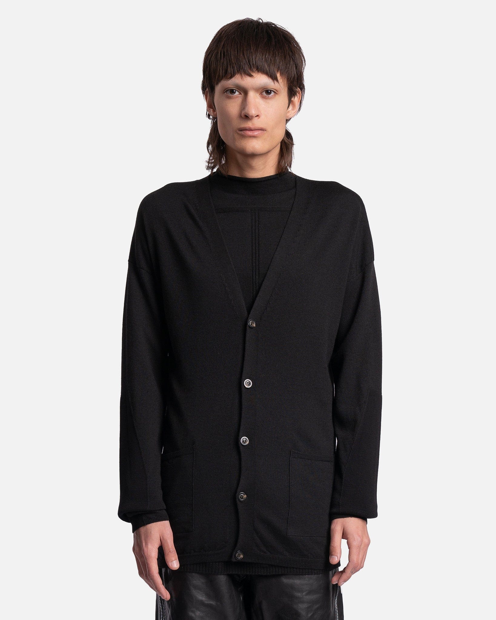 Оригінальна Peter Cardigan In Black Rick owens – боковий вид