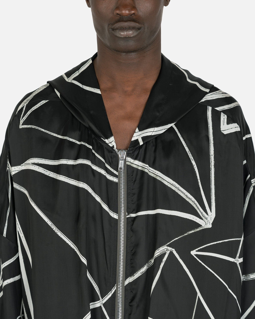 Peter Hooded Cropped Jacket In Black Rick owens – Гарантія оригінальності – збільшений вид