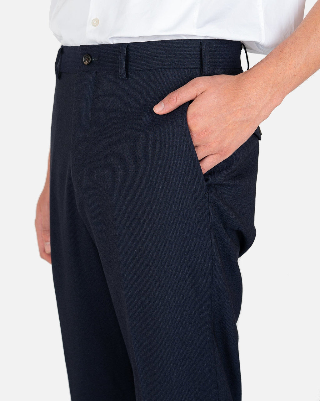 Pinstriped Trousers In Navy Comme des garcons оригінал – Купити в Україні – збільшений вид