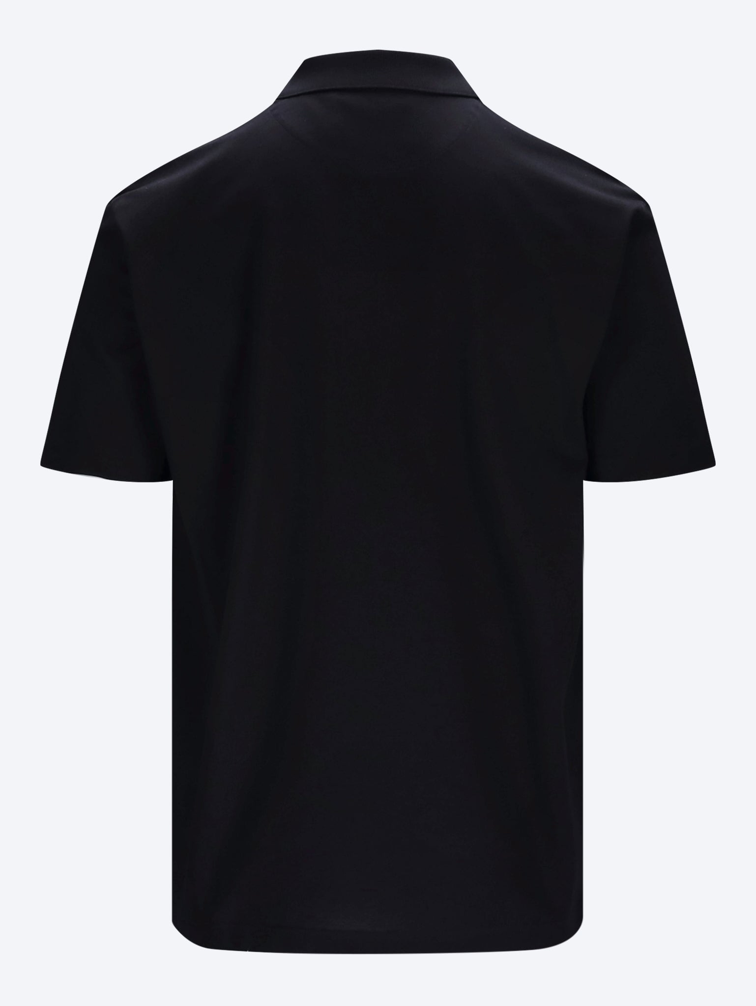 Pique And Re-Nylon Short Sleeve Polo Shirt Prada – Гарантія оригінальності – вид ззаду