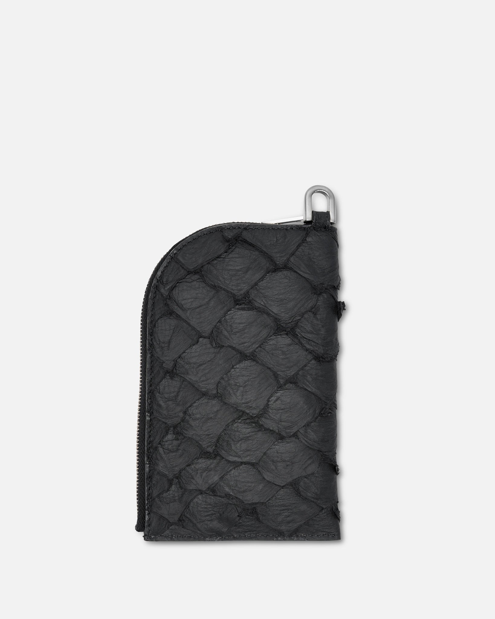 Оригінальна Pirarucu Neckwallet In Black Rick owens – вид ззаду
