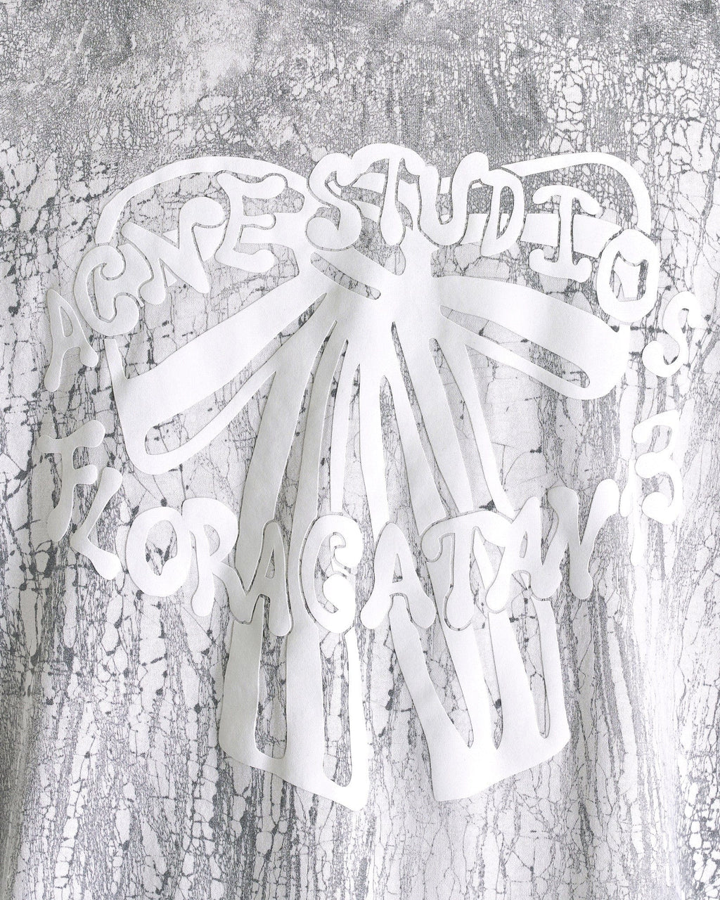 Plaster Print T-Shirt In Faded Black Acne studios оригінал – Купити в Україні – збільшений вид