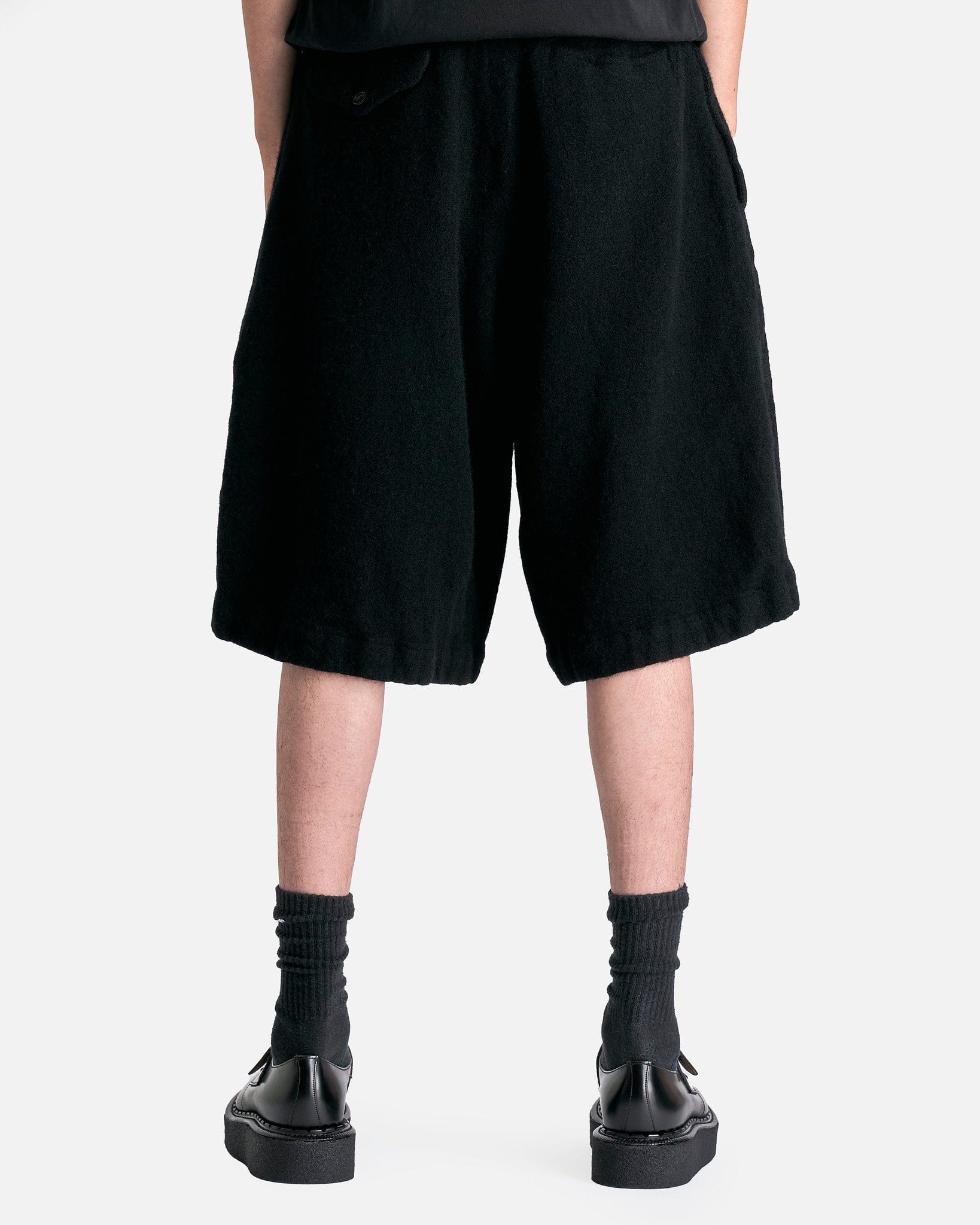 Pleated Wool Shorts In Black Comme des garcons оригінал – Купити в Україні – детальний вид