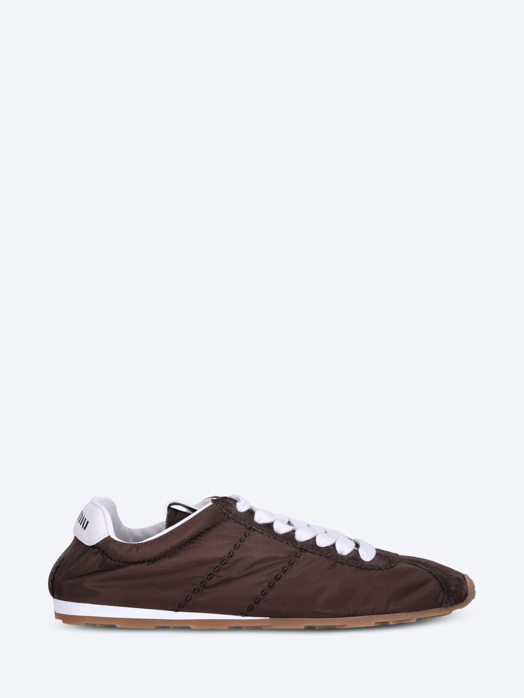 Plume Technical Fabric Sneakers Miu miu оригінал – Купити в Україні – боковий вид