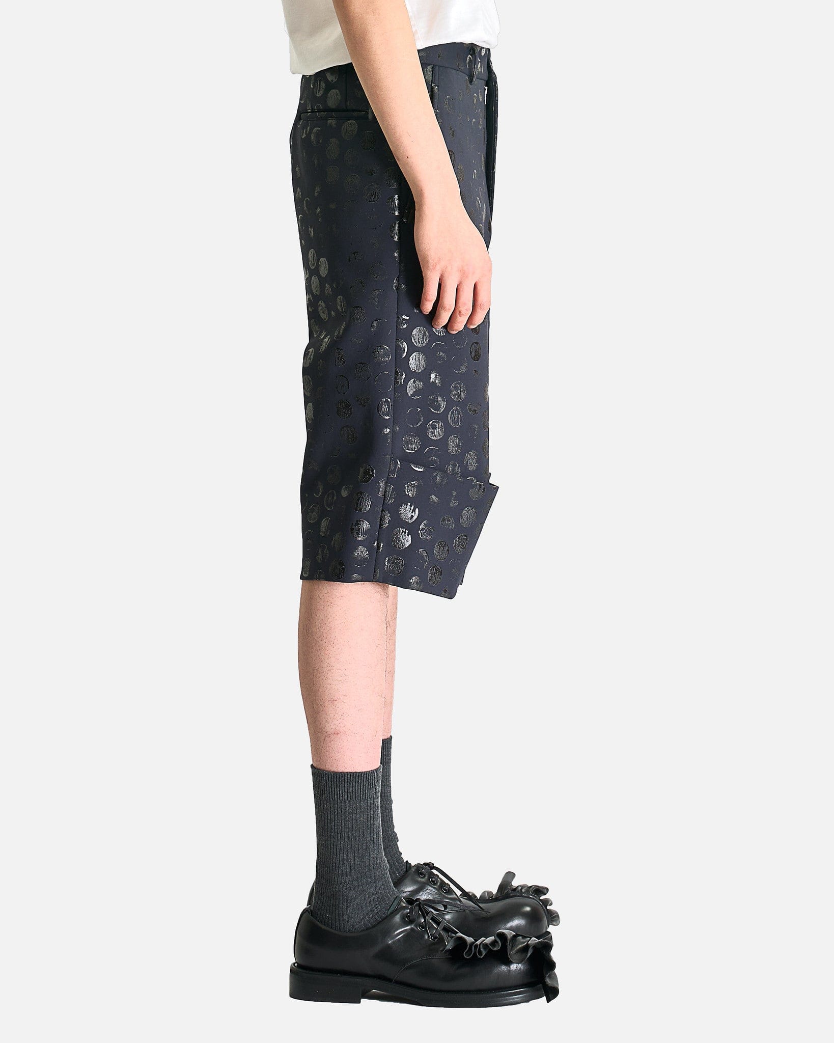 Оригінальна Polka Dot Shorts In Black Comme des garcons – вид ззаду