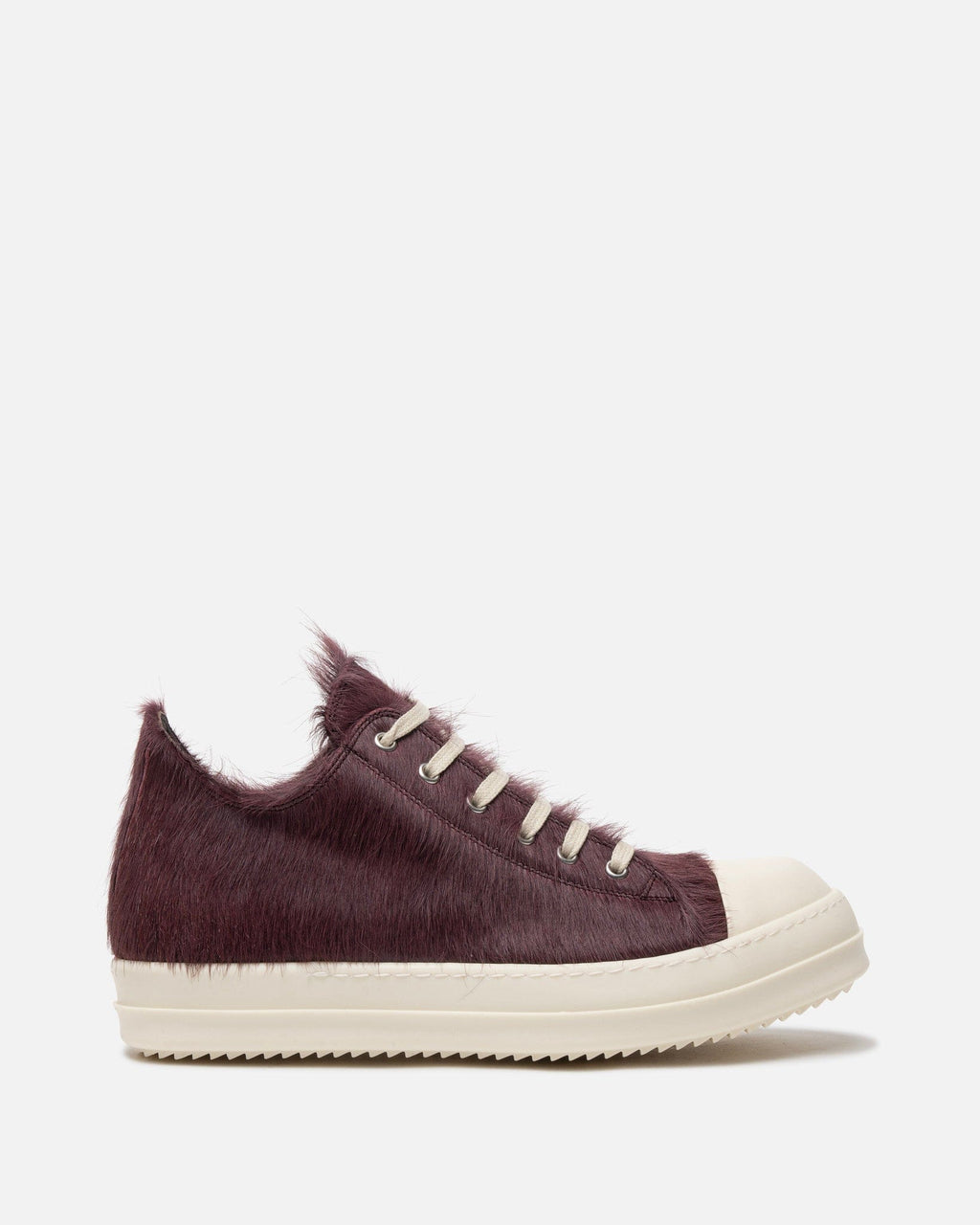 Pony Hair Low Ramones In Amethyst Rick owens – Гарантія оригінальності – боковий вид