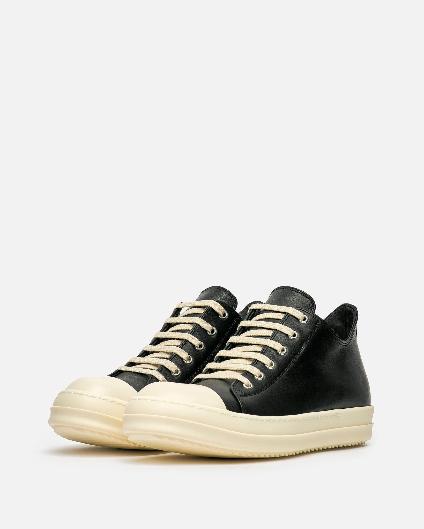 Porterville Low Sneaks In Black Rick owens – Гарантія оригінальності – вид ззаду