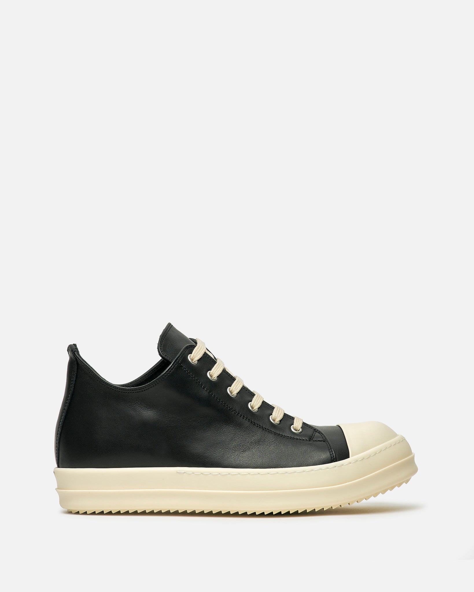 Porterville Low Sneaks In Black Rick owens – Гарантія оригінальності – боковий вид