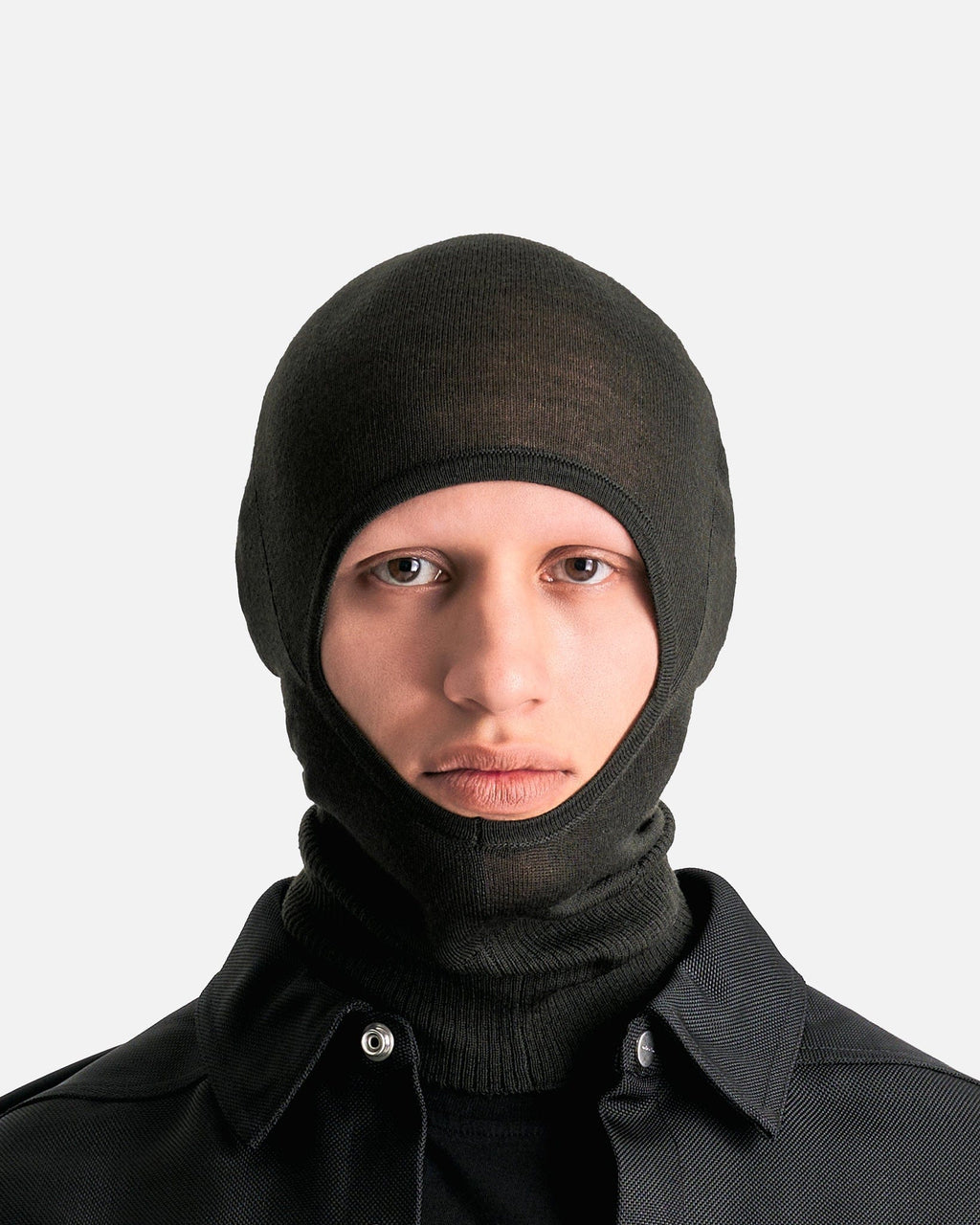 Оригінальна Porterville Skull Balaclava In Forest Rick owens – вид ззаду