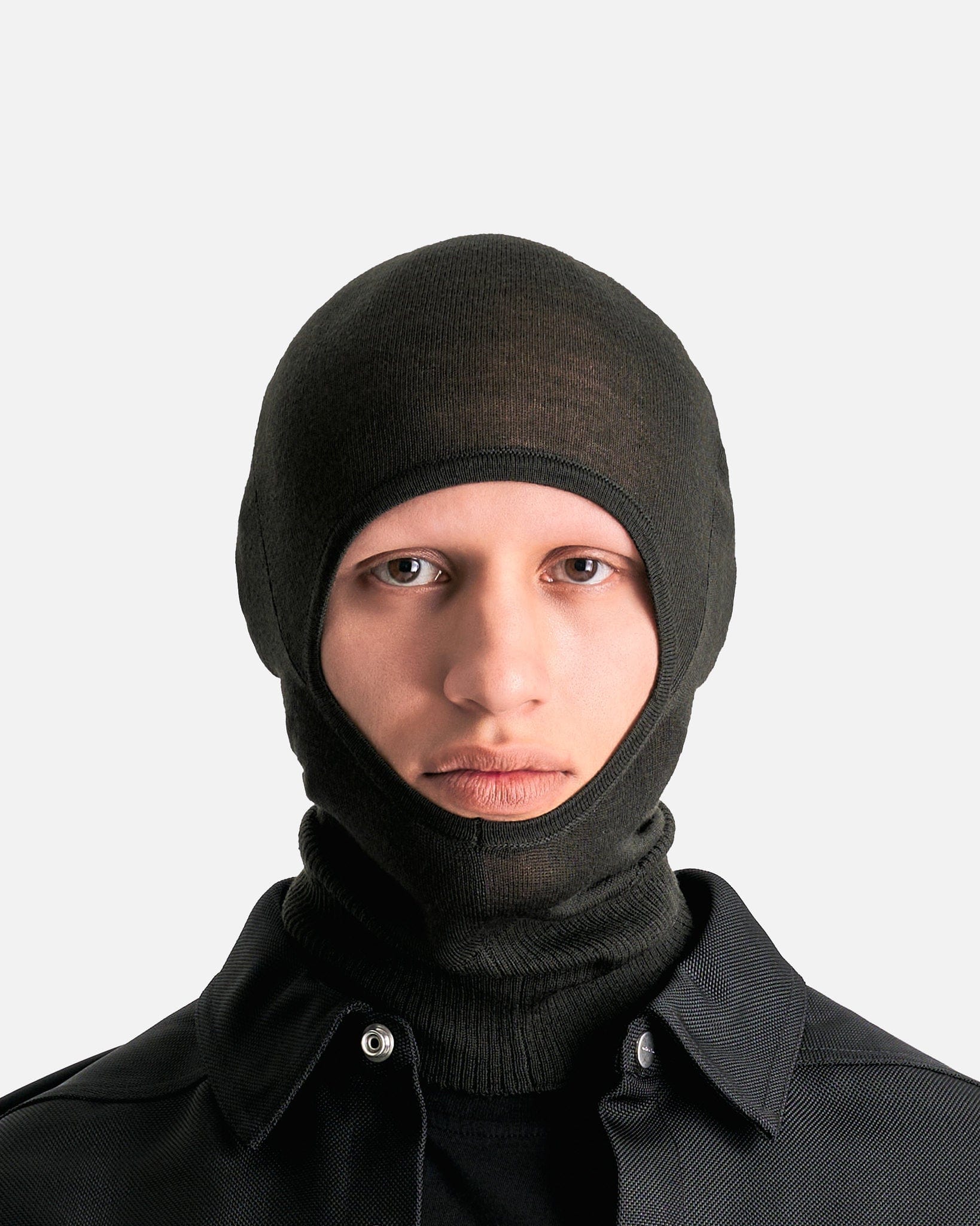 Оригінальна Porterville Skull Balaclava In Forest Rick owens – вид ззаду
