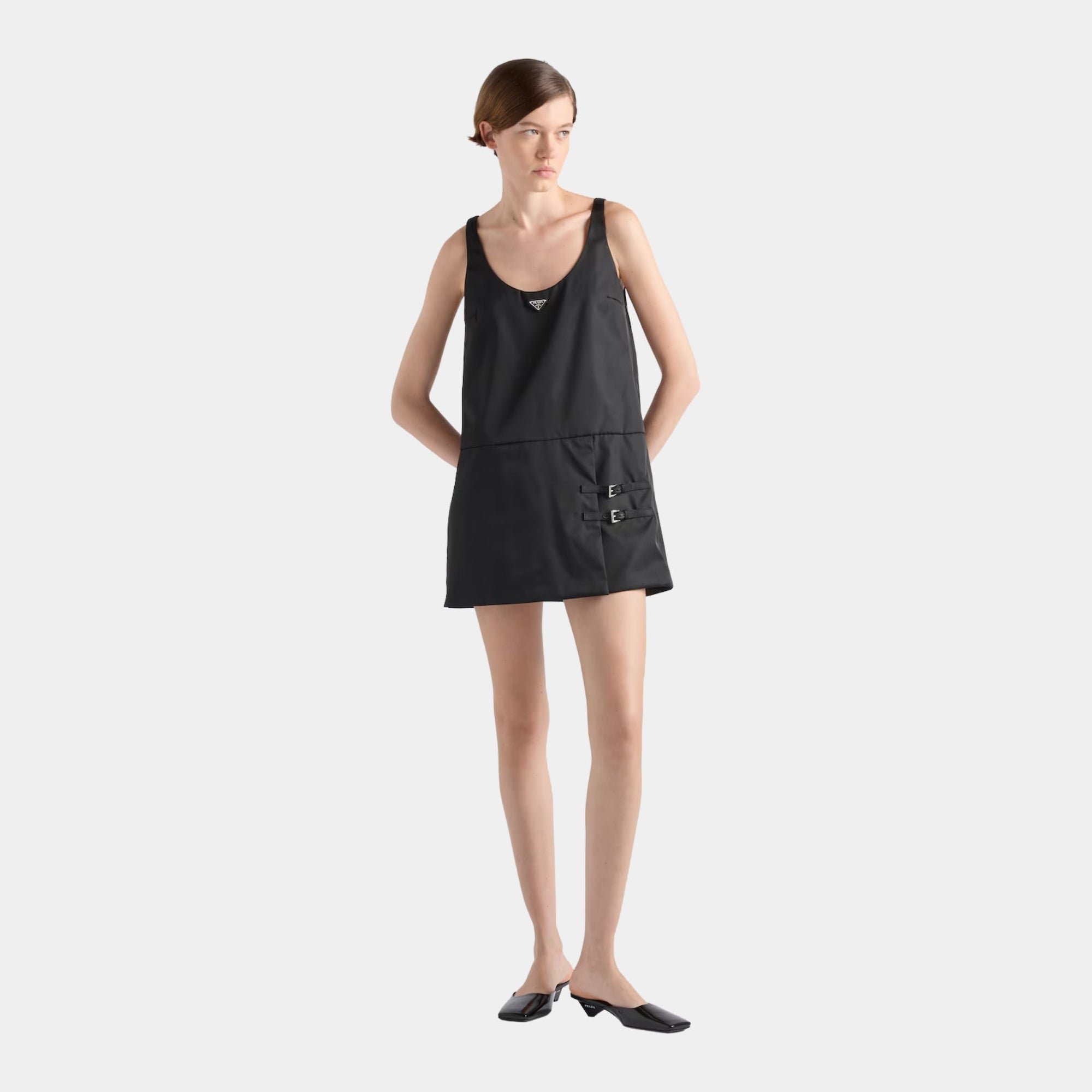 A-Line Sleeveless Re-Nylon Dress Prada оригінал – Купити в Україні – вид ззаду