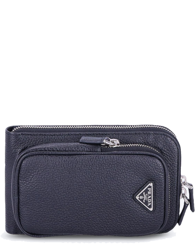 Black Leather Smartphone Case Prada – Гарантія оригінальності
