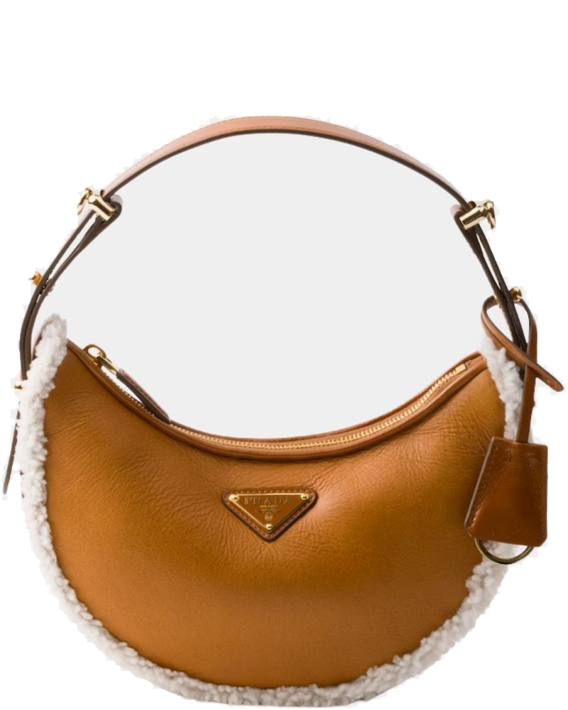Arque Small Shearling Shoulder Bag Prada оригінал – Купити в Україні