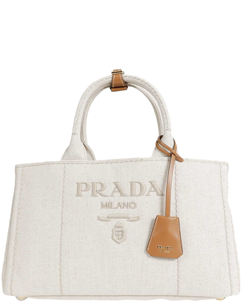 Jardinière Large Linen Blend Handbag Prada – Гарантія оригінальності