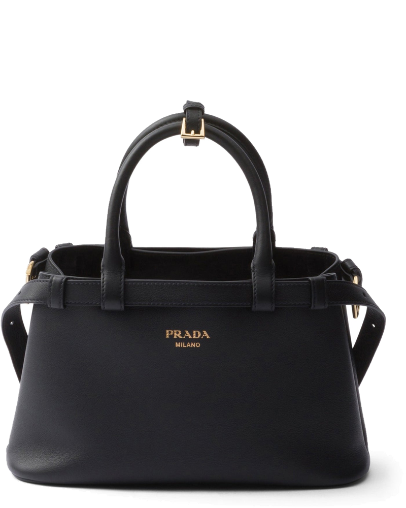 Buckle Small Leather Bag With Double Belt Prada – Гарантія оригінальності
