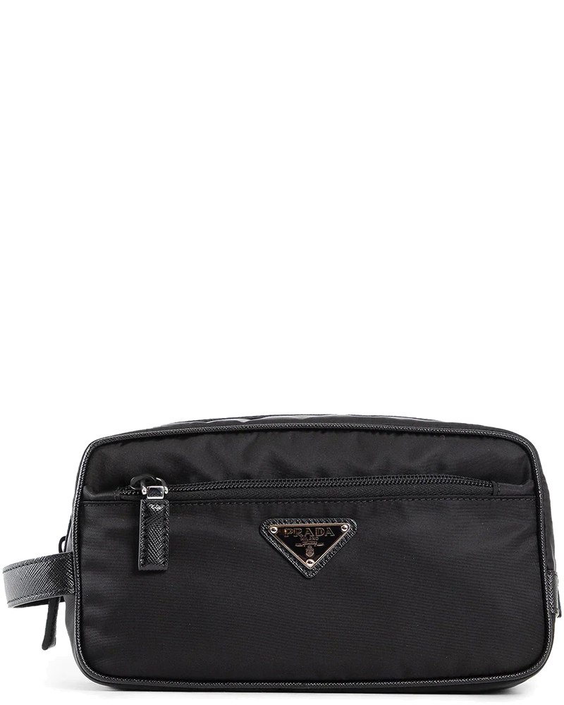 Оригінальна Re-Nylon And Saffiano Leather Travel Pouch Prada