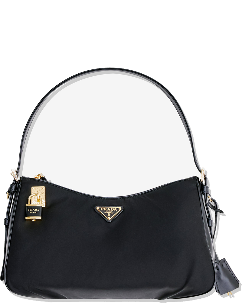 Оригінальна Womens Aimée Large Re Nylon And Leather Shoulder Bag Prada
