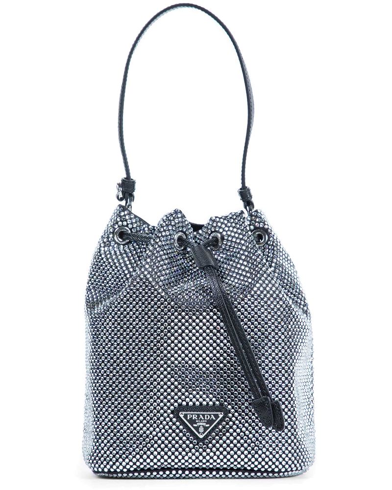 Satin And Crystals Bucket Bag Prada оригінал – Купити в Україні