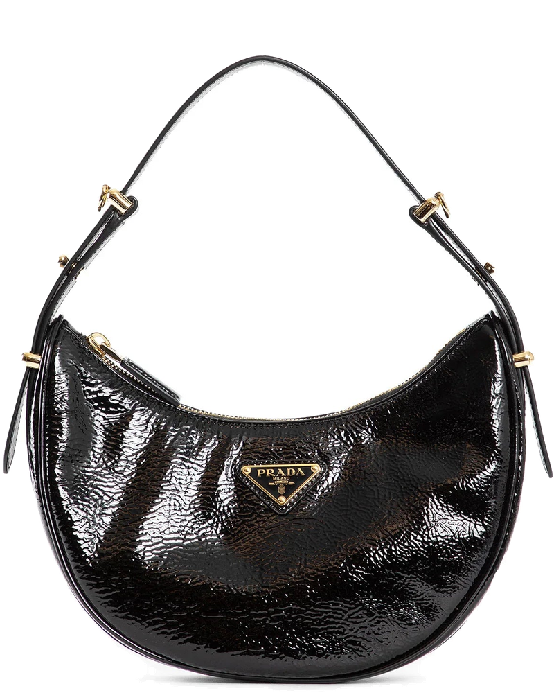 Оригінальна Arqué Naplak Patent Leather Shoulder Bag Prada
