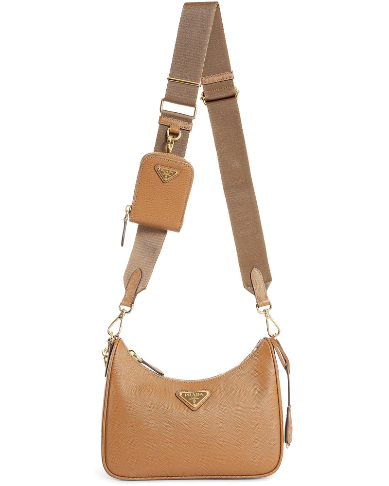 Woman Brown Crossbody Bags Prada – Гарантія оригінальності