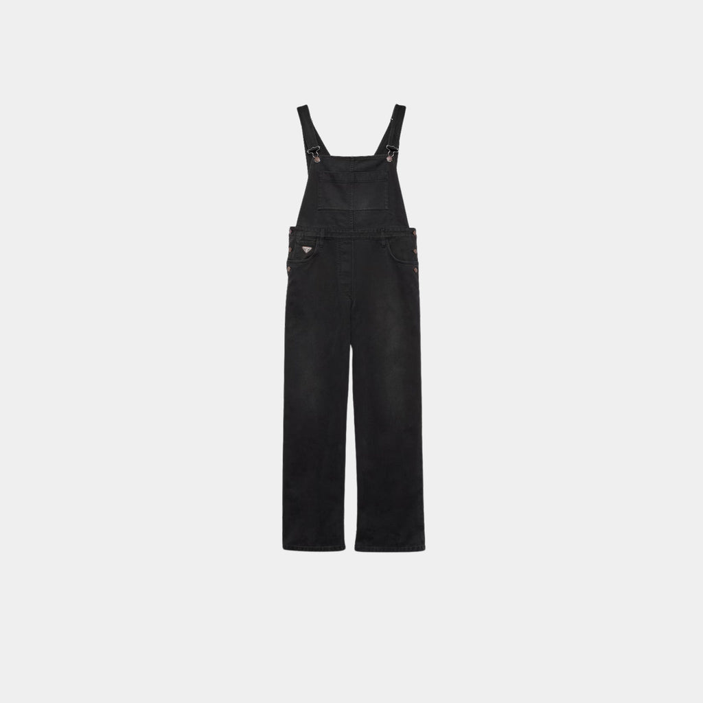Black Denim Overalls Prada оригінал – Купити в Україні – боковий вид