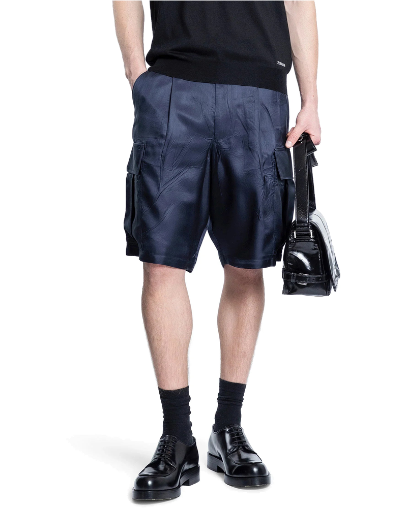 Washed Silk Cargo Shorts Prada оригінал – Купити в Україні