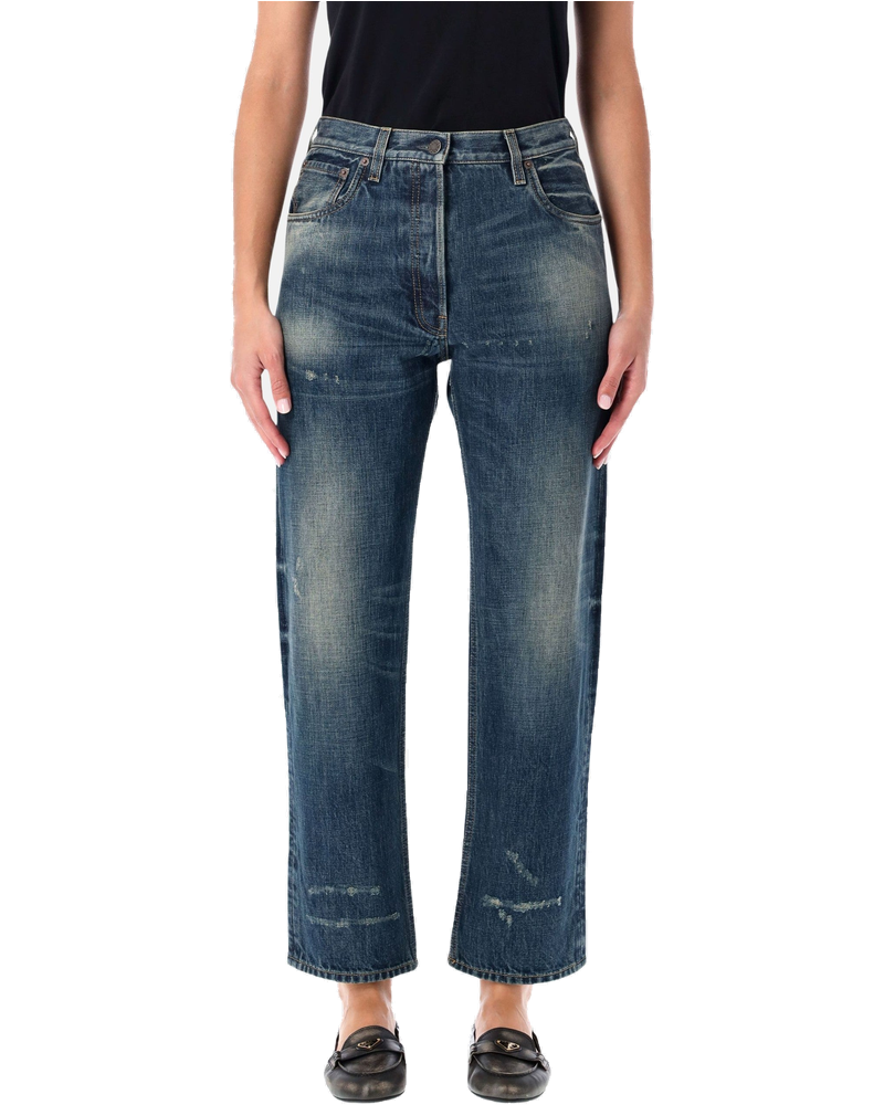 Straight Leg Vintage Wash Blue Jeans Prada – Гарантія оригінальності