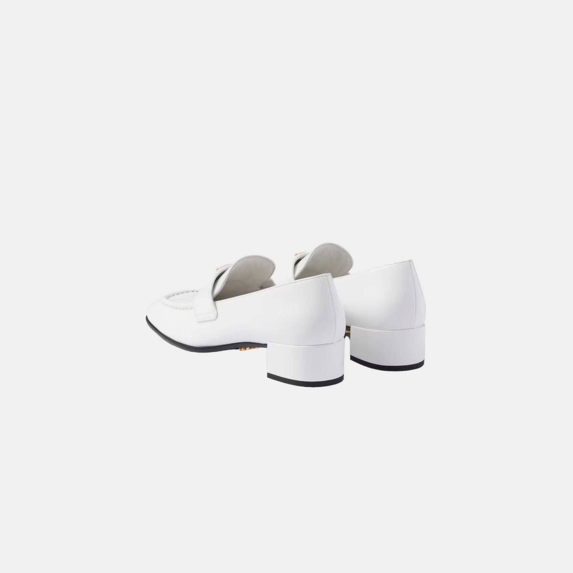 Brushed Leather Heeled Loafers Prada оригінал – Купити в Україні – детальний вид