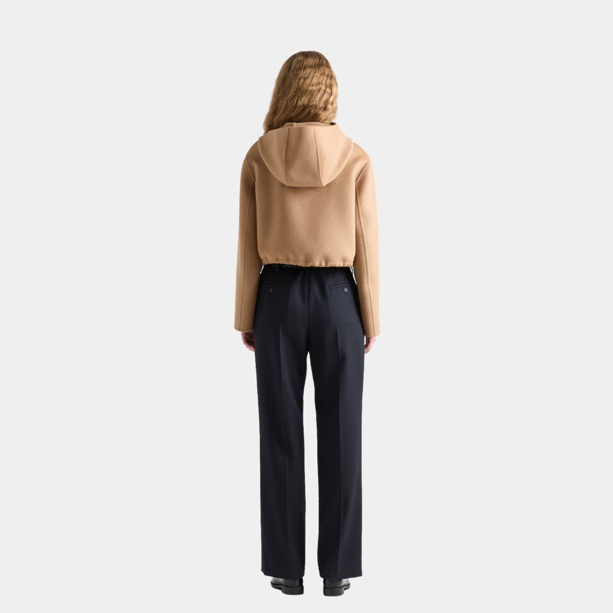 Camel Brown Lightweight Cashgora Blouson Jacket Prada оригінал – Купити в Україні – детальний вид