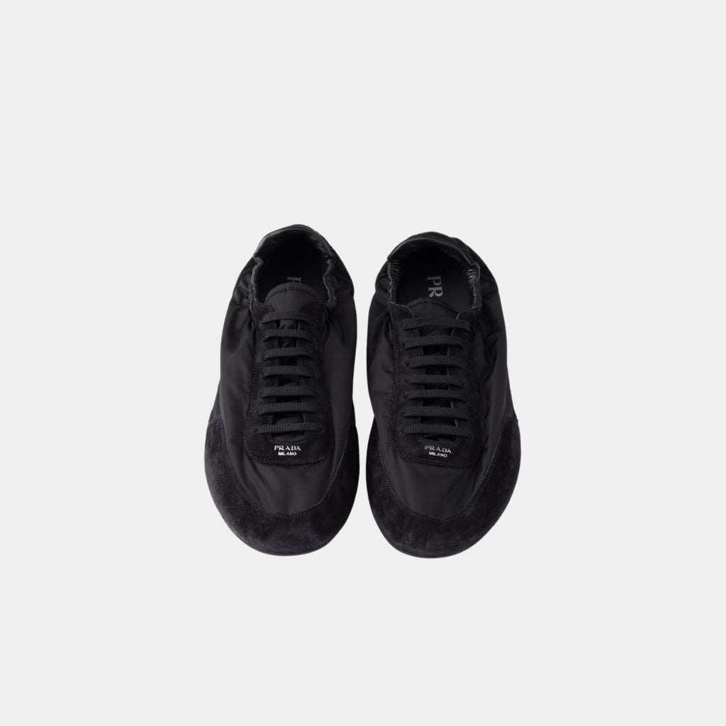 Collapse Re-Nylon And Suede Sneakers Prada оригінал – Купити в Україні – вид ззаду