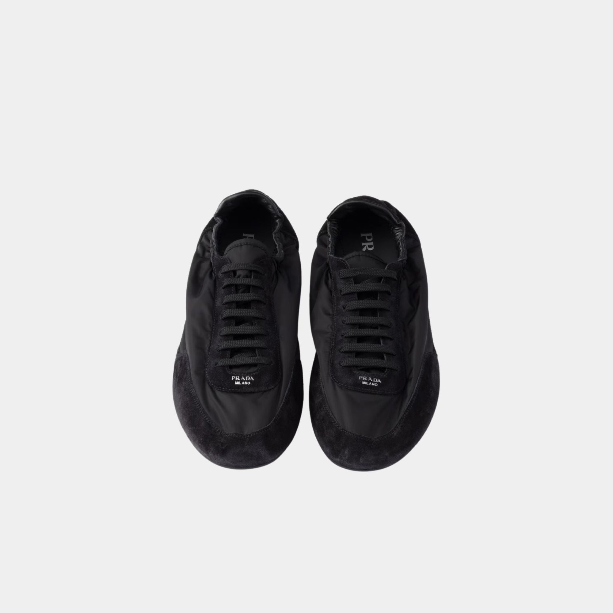 Collapse Re-Nylon And Suede Sneakers Prada оригінал – Купити в Україні – вид ззаду