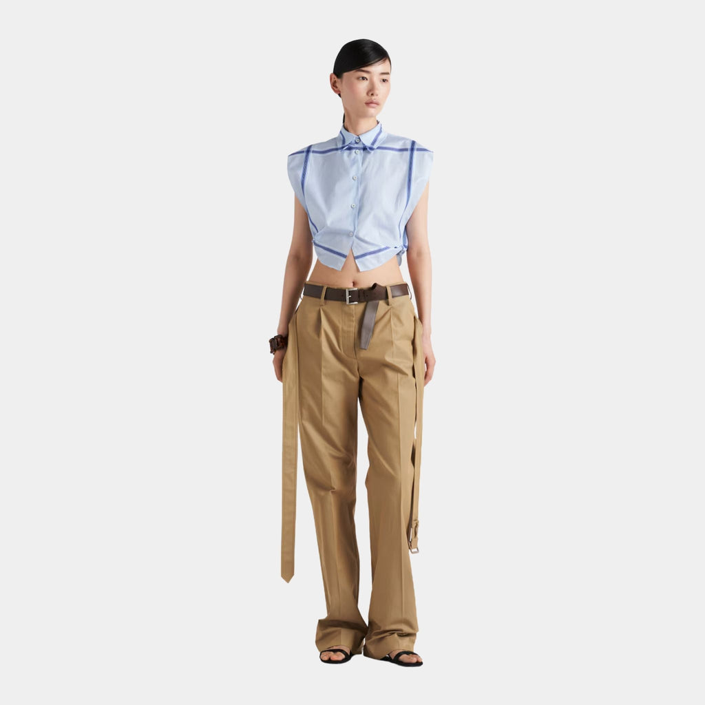 Cotton Cord Twill Pants Prada оригінал – Купити в Україні – вид ззаду