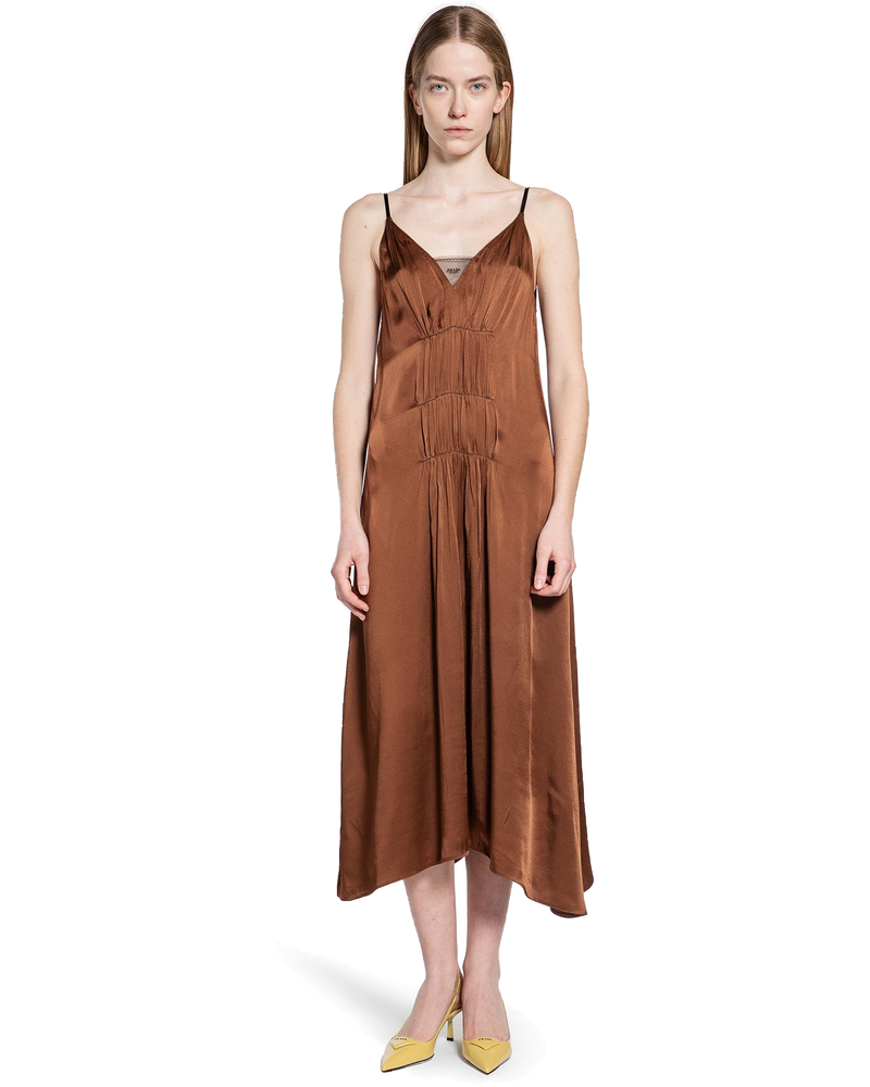 Crepe Satin Dress Prada оригінал – Купити в Україні