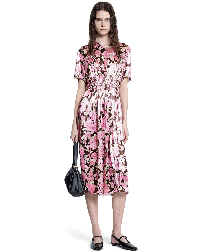 Embroidered Satin MIDI Dress Prada – Гарантія оригінальності