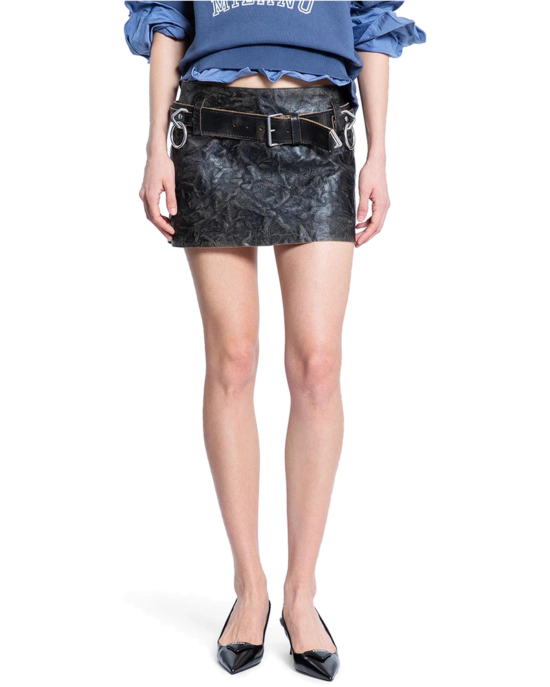 Vintage Leather Mini Skirt Prada – Гарантія оригінальності