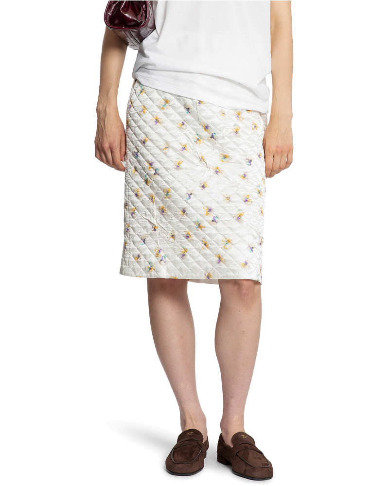 Quilted Floral Print MIDI Skirt Prada – Гарантія оригінальності