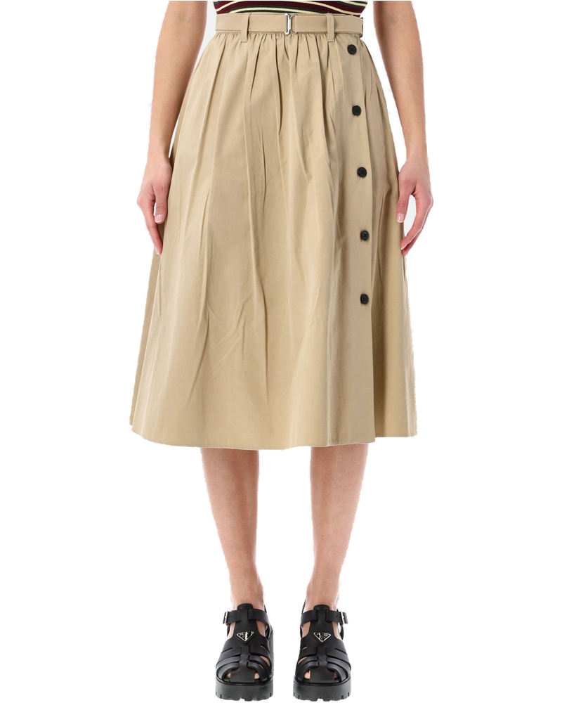 Cotton MIDI Skirt Prada – Гарантія оригінальності