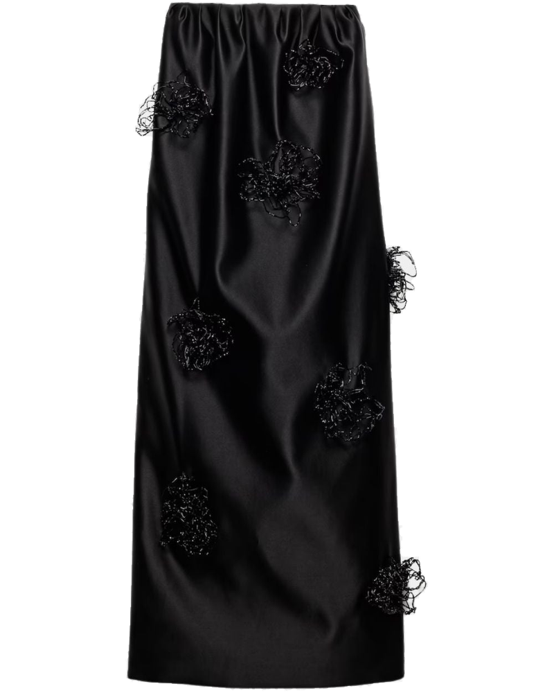 Long Embroidered Double Satin Skirt Prada оригінал – Купити в Україні