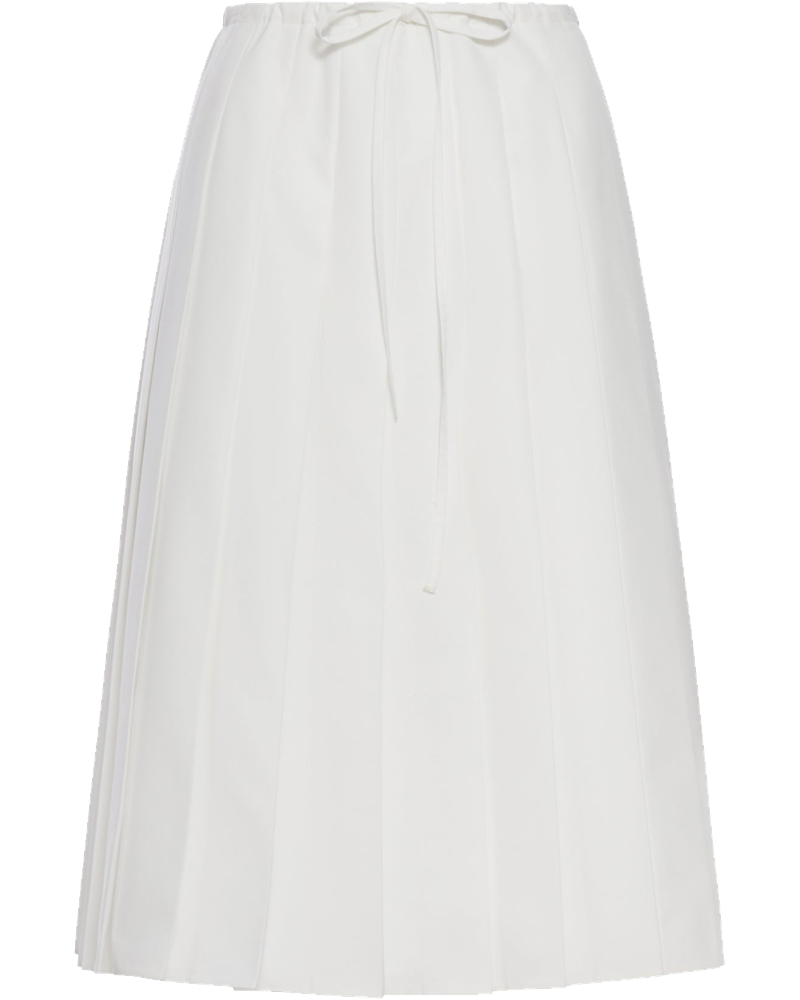 Pleated MIDI Skirt In Cotton Poplin Prada – Гарантія оригінальності