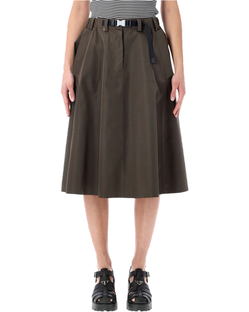 Оригінальна Technical Fabric Circle Skirt Prada