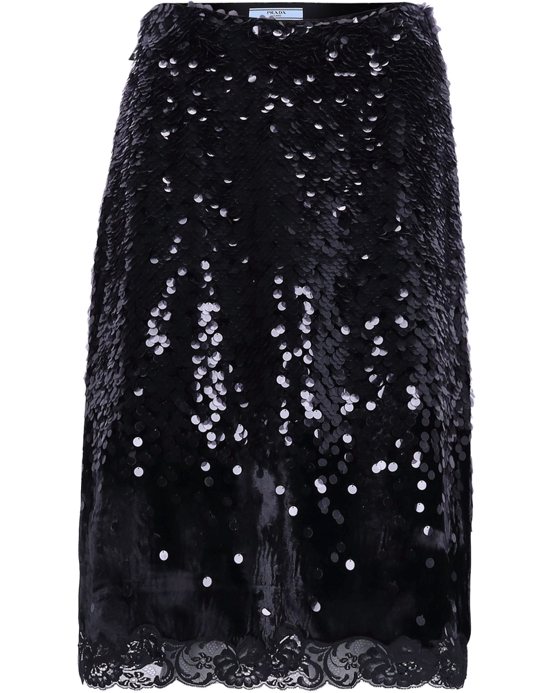 Velvet And Lace Skirt Prada оригінал – Купити в Україні