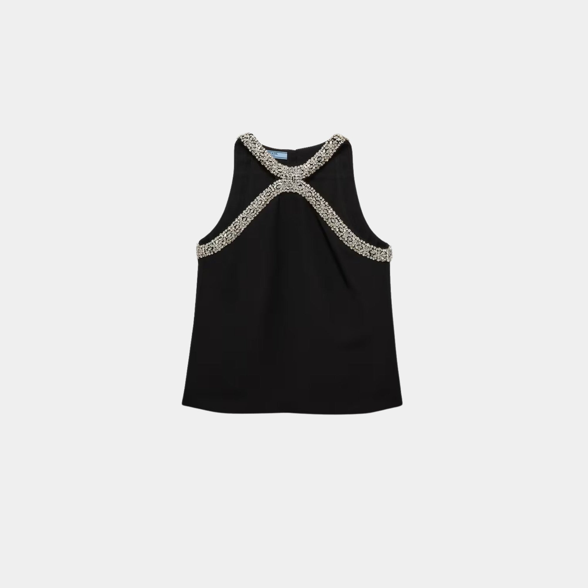 Embroidered Cady Top Embroidered Design Prada оригінал – Купити в Україні – боковий вид