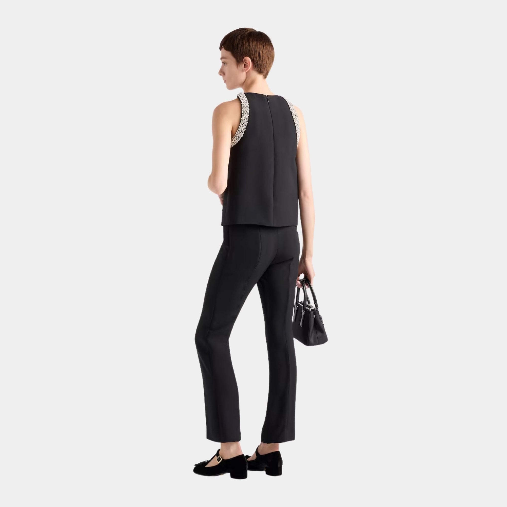 Embroidered Cady Top Embroidered Design Prada оригінал – Купити в Україні – детальний вид