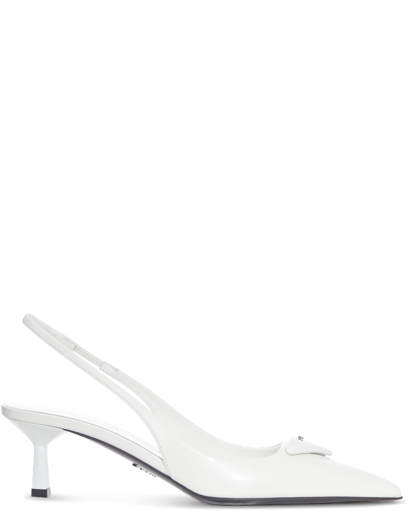 Brushed Leather Slingback Décolleté Prada оригінал – Купити в Україні