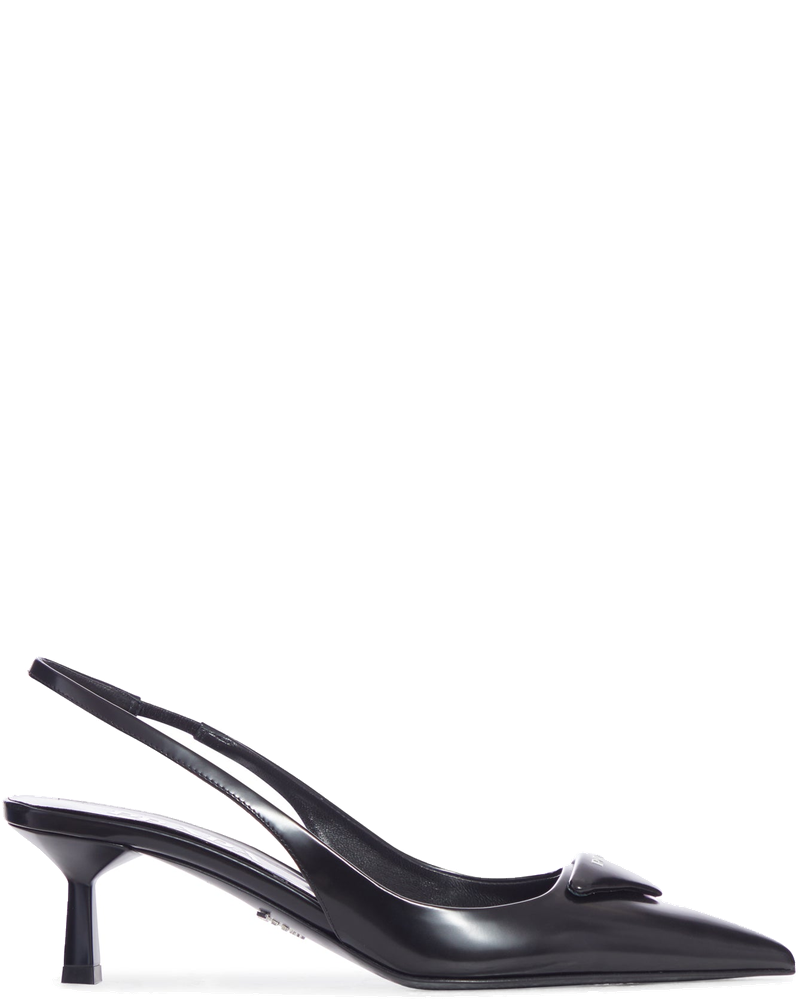 Brushed Leather Slingback Décolleté Prada оригінал – Купити в Україні