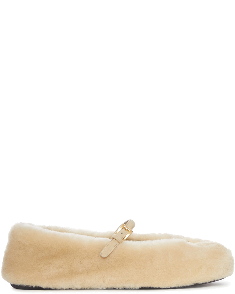 Оригінальна Shearling Ballerinas Prada