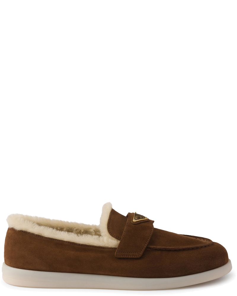 Suede And Sheepskin Loafers Prada оригінал – Купити в Україні