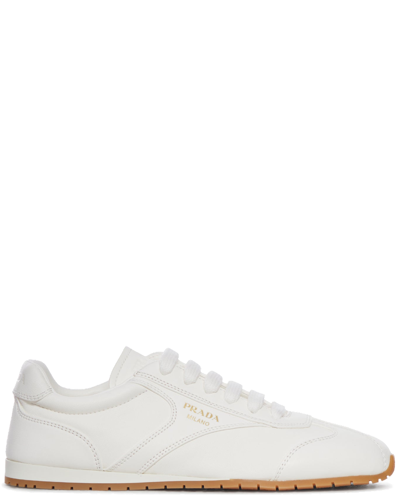 White Nappa Leather Sneakers Prada оригінал – Купити в Україні