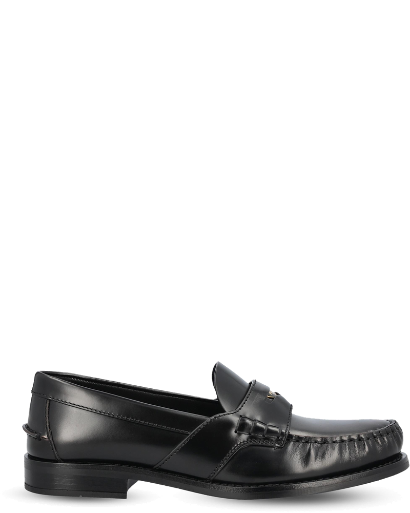 Оригінальна Polished Leather Loafers Prada