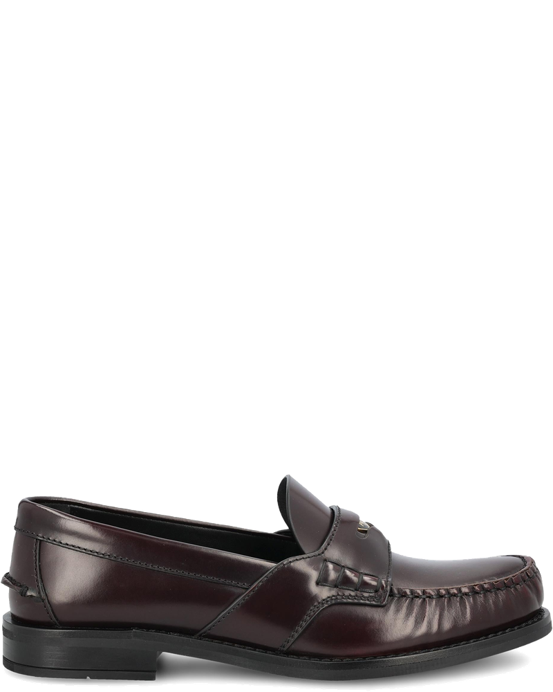 Оригінальна Polished Leather Loafers Prada